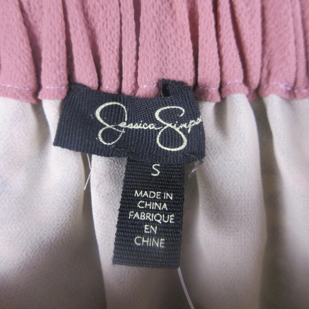Jessica Simpson Blouse Womens Small Pink Antique Flower Trisha‎ Velvet NWT - Picture 3 of 9